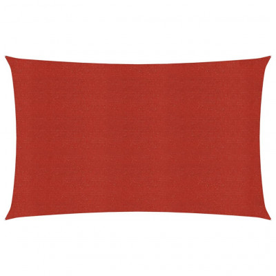Voile d'ombrage 160 g/m² rouge 4 x 6 m PEHD 02_0009283
