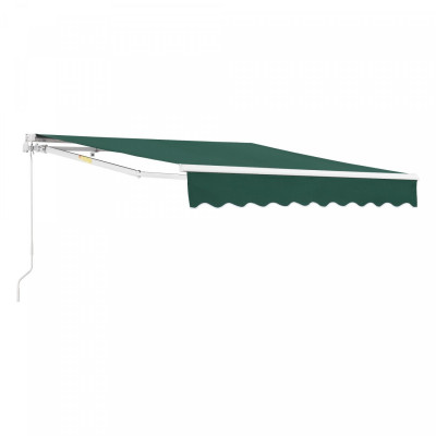 Store banne avec manivelle 300 x 250 cm vert foncé 03_0008307