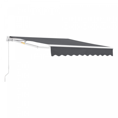 Store banne avec manivelle 300 x 250 cm gris foncé 03_0008305