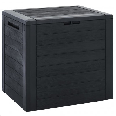 Boîte de stockage jardin anthracite 58,5 x 46 x 55 cm polypropylène 02_0013142