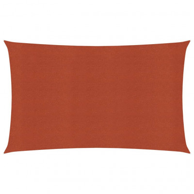 Voile d'ombrage 160 g/m² terre cuite 2 x 5 m PEHD 02_0009344