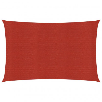 Voile toile d'ombrage parasol 160 g/m² rouge 2 x 5 m PEHD 02_0009258