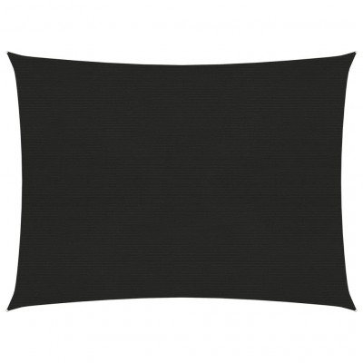 Voile d'ombrage 160 g/m² noir 2 x 3,5 m PEHD 02_0009189