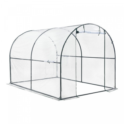 Serre de jardin tunnel grünwald en acier et PVC 200 x 300 x 190 cm 03_0008257
