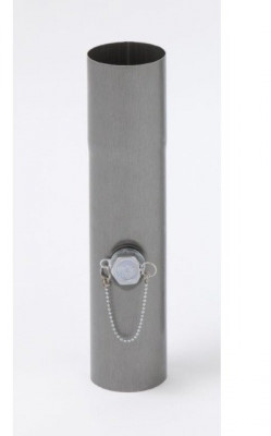 Récupérateur d'eau à vis zinc naturel diamètre 100  mm VM BUIDING SOLUTIONS FEDRUS