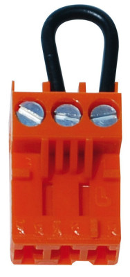 Borne de connexion 3-pol si orange 15 x 60 x 90 mm ELM LEBLANC