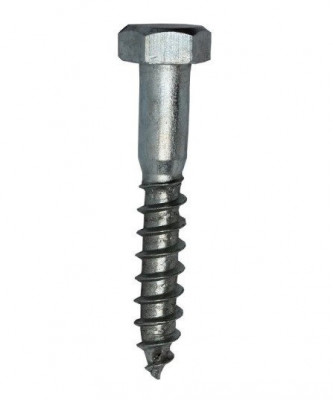 Tirefond DIN571 zingué M14 x 180 boîte 25 VOLVIS