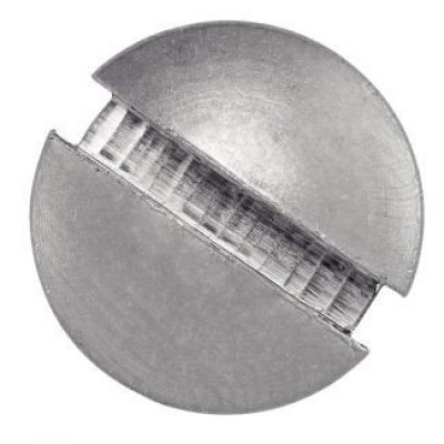 Vis métaux tête fendue hexagonale inox A2 6 x 40 mm boîte de 200 ACTON QUINCAILLERIE