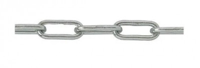 Chaîne droite soudée maille longue acier zingué 3 mm CHAPUIS JEAN