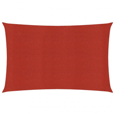 Voile d'ombrage 160 g/m² 2 x 3 m PEHD rouge 02_0009254