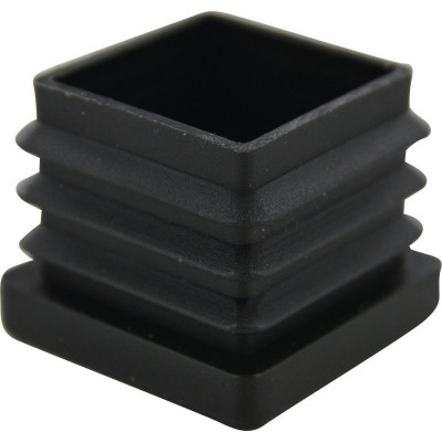Embout plastique rentrant noir 80 x 80 mm GUITEL