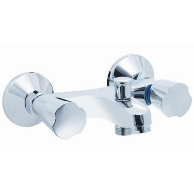 Mélangeur bain-douche avec raccords muraux BF 2 chromé BASIC SEGMENT