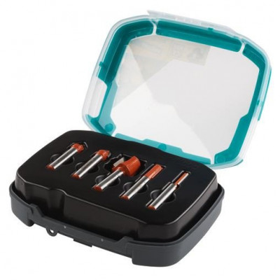 Fraises CT à rainer 8 mm coffret de 5 pièces WOLFCRAFT