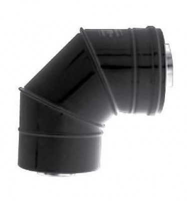 Coude concentrique Bioten 87° inox/galva diamètre 100/150 mm TEN
