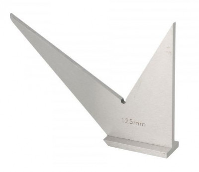 Equerre de mécanique double onglet précision 125 mm 1/25 WILMART