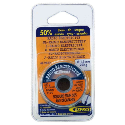 Soudure étain 50% âle décapante 250 g GUILBERT EXPRESS