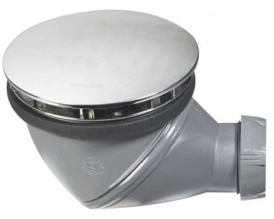 Bonde douche orientable métal chromé diamètre 60 mm