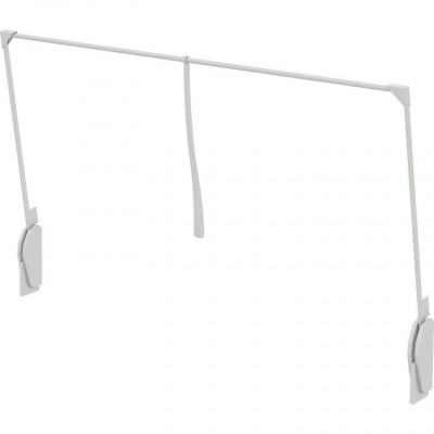 Penderie escamotable fixation murale blanc 81 x 62 x 33 cm