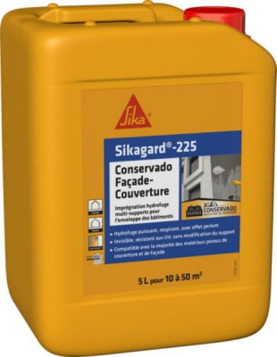 Imprégnation hydrofuge Sikagard-225 Conservado façade-couverture bidon de 5 l SIKA
