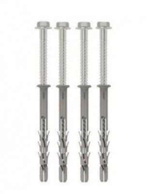Kit de fixation escalier métal sur sol béton 22 x 5 x 9,5 cm