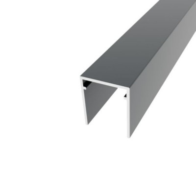 Lisse haute/basse pour poteau de clôture Boston aluminium 25 x 30 mm longueur 1750 mm FIBERDECK