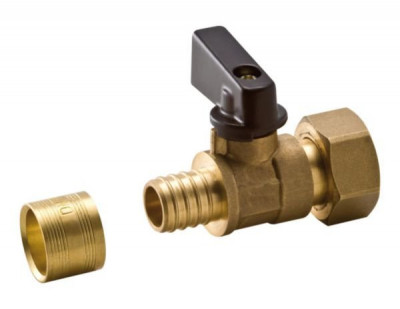 Vanne à sphère à glissement femelle avec écrou tournant pour tube Per à 16 mm G1/2 lien 1 pièce NOYON THIEBAULT