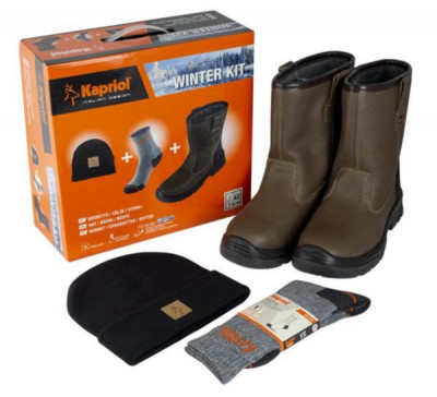 Kit Winter Ontario S3 SRC taille 45 + bonnet + chaussettes KAPRIOL