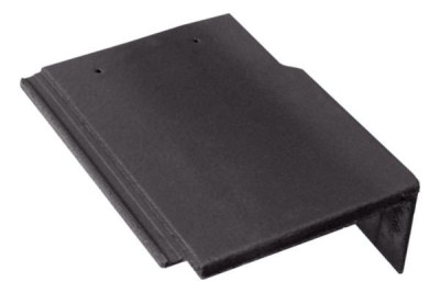 Tuile de rive universelle droite Innotech  béton ton ardoise 14,5 x 33,3 x 42 cm MONIER