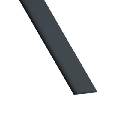 Plat PVC gris anthracite 20 x 2 mm longueur 2.60 m CQFD