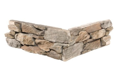 Plaquette de parement d'angle long Stonepanel sahara 20 x 60 x 5 cm 1  boîte = 1 angle = 2 pièces CUPASTONE