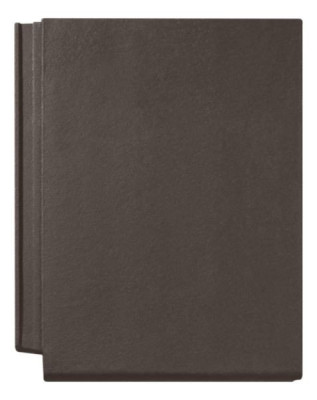 Tuile Innotech béton brun grand moule aspect plat 33x42 cm 10036664 MONIER