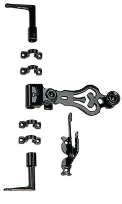 Sachet d'accessoires TUBRAIN poignée feuille aluminium noir 9005 -  TORBEL - 04P1S5J