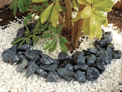 Galet noir 60/120mm sac de 25kg