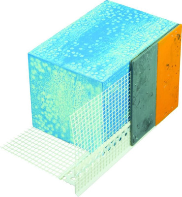 Profilé goutte d'eau Webertherm PVC entoilé blanc épaisseur 6 mm longueur 2,5 m WEBER