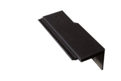 Demi-tuile de rive universelle droite Innotech/Nobilée béton noir 42 x 14,5 cm MONIER