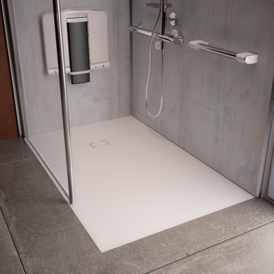 Receveur Onyx Exclusif blanc 800 x 800 mm AKW INTERNATIONAL