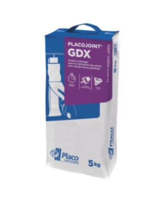 Enduit poudre Placojoint GDX sac de 5 Kg PLACOPLATRE