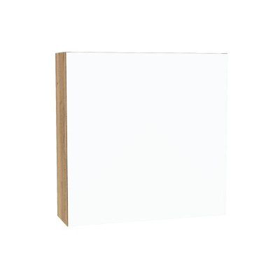 Armoire de toilette Plénitude 1 porte  Chêne raphia version gauche H60 x L60 x P19 cm