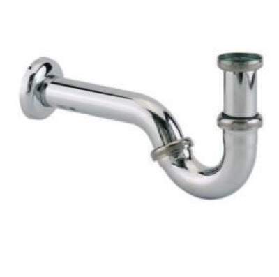 Siphon bidet tube chromé sortie murale VALENTIN
