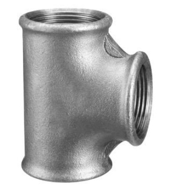 Té réduit 130R fonte malléable noir femelle 40 x 26 x 40 SFERACO