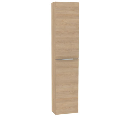 Colonne Plénitude Chêne noisette chant doré et poignée dorée hauteur 1 longueur 60 cm 2 portes largeur 35 cm profondeur 20 cm