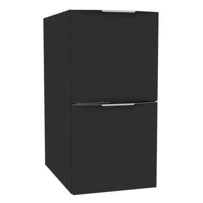 Module sous-vasque Plénitude noir mat 2 tiroirs pour meuble 2 tiroirs 30 x 46 cm