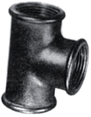 Té 130 fonte malléable noir 40 x 49 ATUSA
