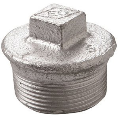 Bouchon N° 290 fonte malléable galvanisée 33 x 42 mm ATUSA