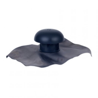 Chapeau de ventilation à collerette 40x33cm ardoise 80mm NICOLL RACCORDS & PLASTIQUES