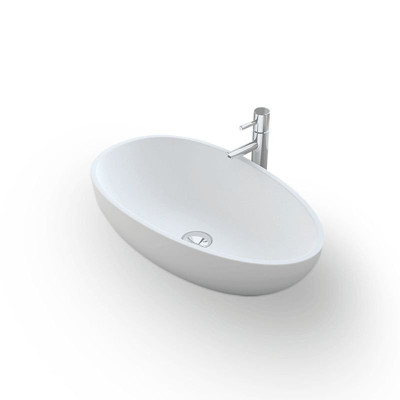 Vasque ovale Nia finition mat sans trop plein 60 cm NOVEAQUA