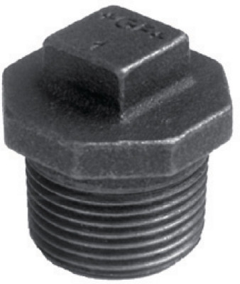 Bouchon N° 290 fonte malléable mâle noire 50 x 60 mm ATUSA