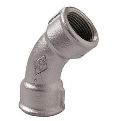 Courbe fonte malléable 41 galvanisée 26 x 34 mm ATUSA