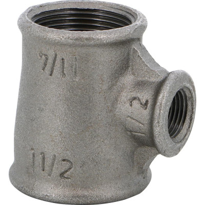 Té réduit 130R fonte malléable noir femelle 20 x 15 x 20 SFERACO