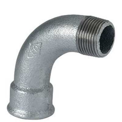 Courbe fonte malléable 1 galvanisée 15 x 21 mm ATUSA